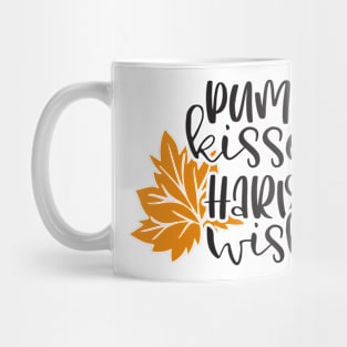 Pumpkin Kisses and Harvest Wishes Fall Mug